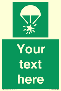 Custom sign safe condition Rocket parachute flare